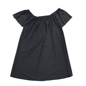 Mango Basics Black Off the Shoulder Mini Dress 6